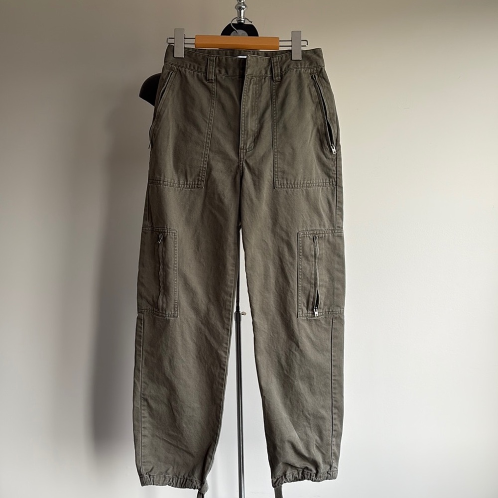 TNA Olive Utility Cargo Joggers